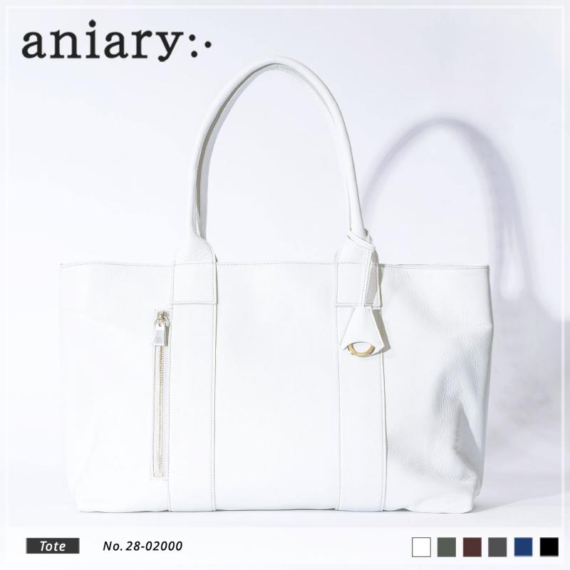 aniary トートバッグ Reality Leather 牛革 Totebag 28-02000-wh