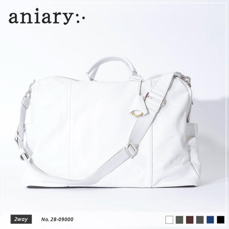 【aniary|アニアリ】2wayショルダー Reality Leather 28-09000 White