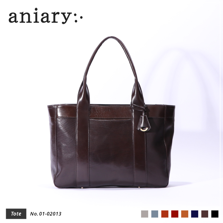 aniary|アニアリ】トートバッグ Antique Leather 01-02013 Dark Brown 