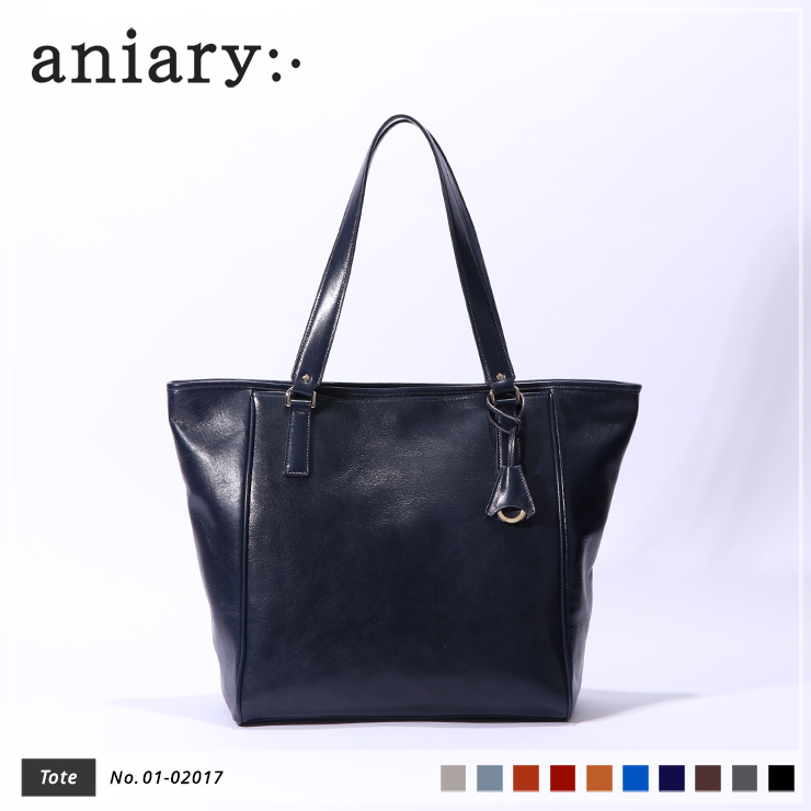 【aniary|アニアリ】トートバッグ Antique Leather 01-02017 Dark Blue