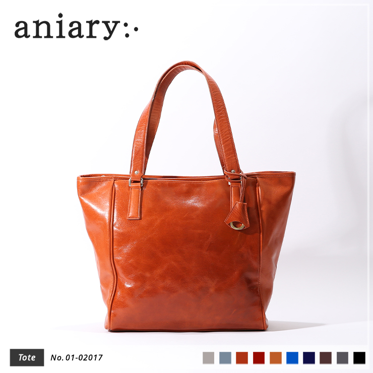 【aniary|アニアリ】トートバッグ Antique Leather 01-02017 Dark Orange