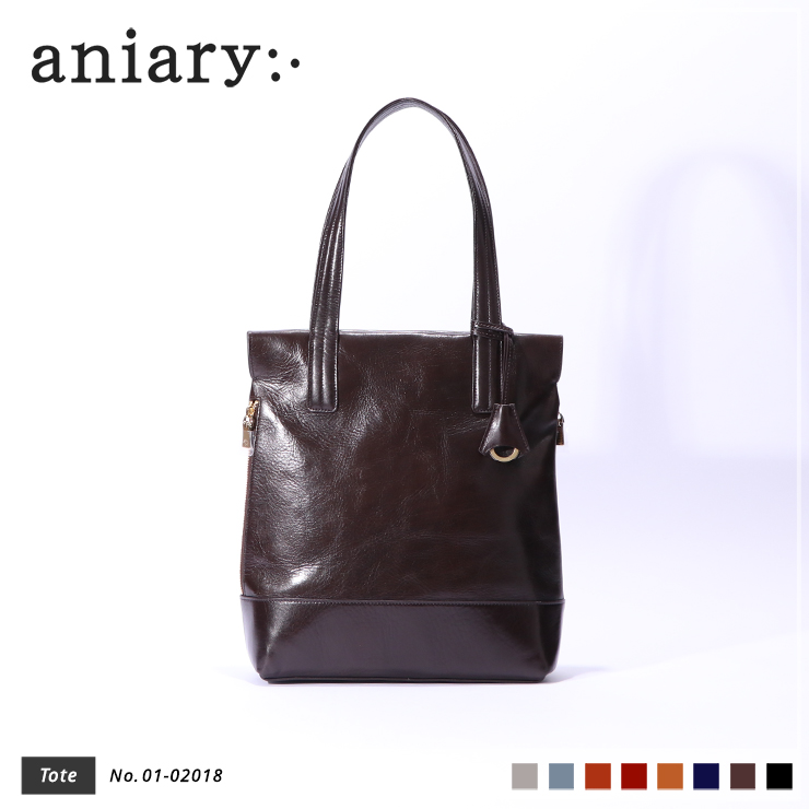 【aniary|アニアリ】トートバッグ Antique Leather 01-02018 Dark Brown