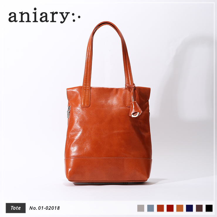 【aniary|アニアリ】トートバッグ Antique Leather 01-02018 Dark Orange
