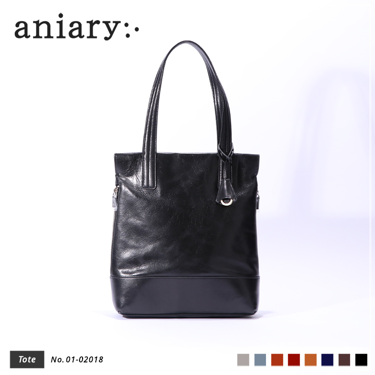 【aniary|アニアリ】トートバッグ Antique Leather 01-02018 Black