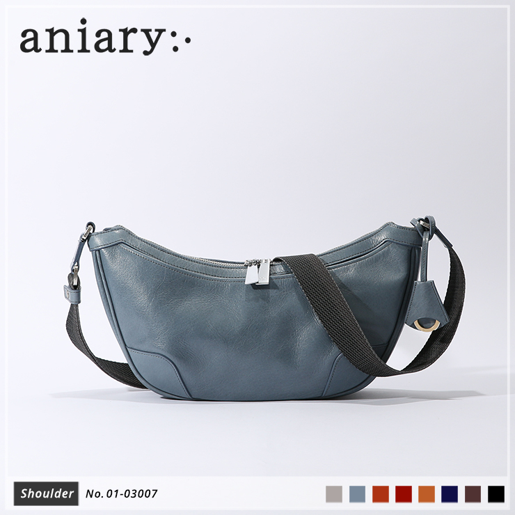 【aniary|アニアリ】ショルダーバッグ Antique Leather 01-03007 Pale Blue