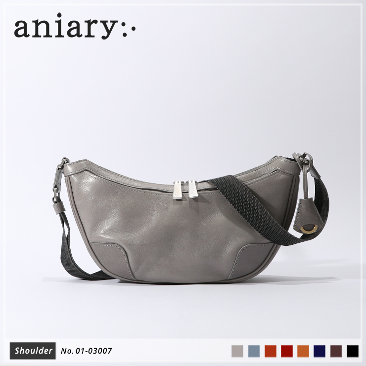 【aniary|アニアリ】ショルダーバッグ Antique Leather 01-03007 Light Gray