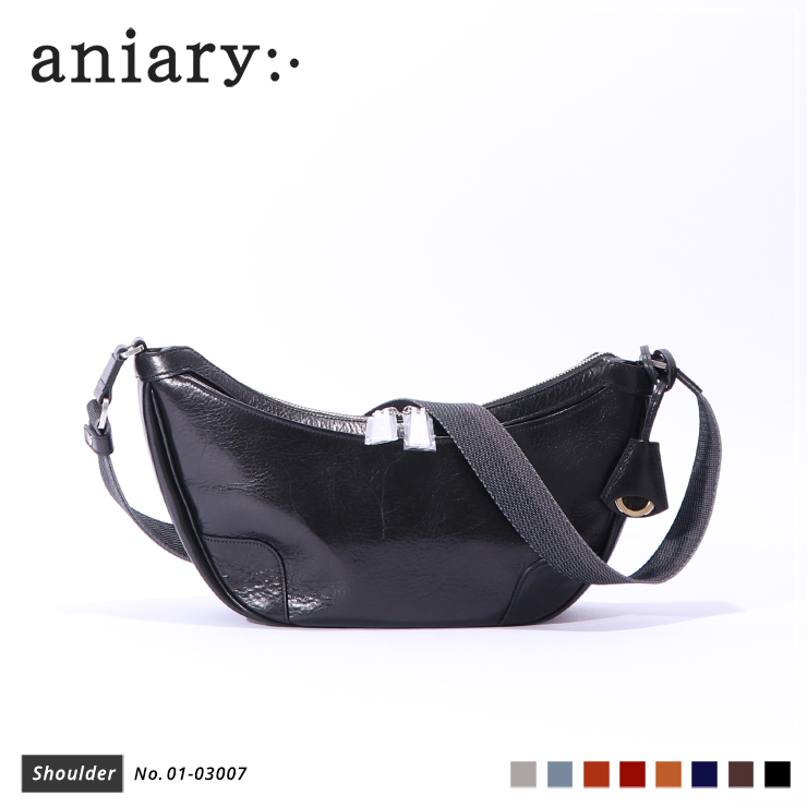 【aniary|アニアリ】ショルダーバッグ Antique Leather 01-03007 Black