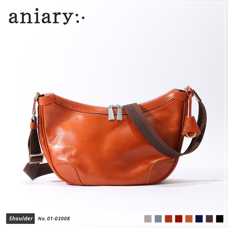 【aniary|アニアリ】ショルダーバッグ Antique Leather 01-03008 Dark Orange
