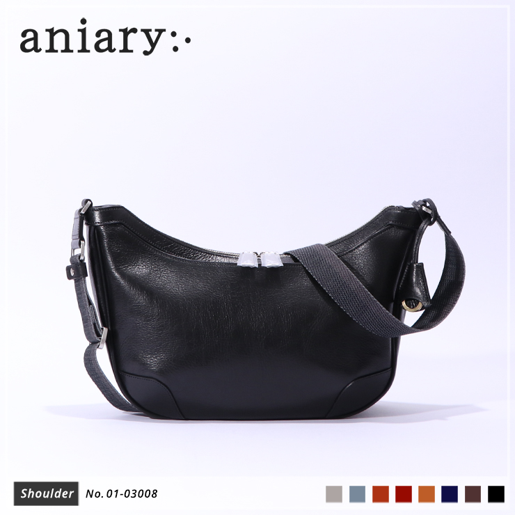 【aniary|アニアリ】ショルダーバッグ Antique Leather 01-03008 Black