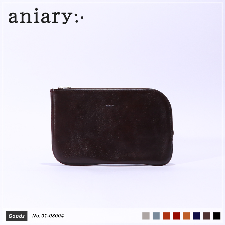 【aniary|アニアリ】オーガナイザー Antique Leather 01-08004 Dark Brown