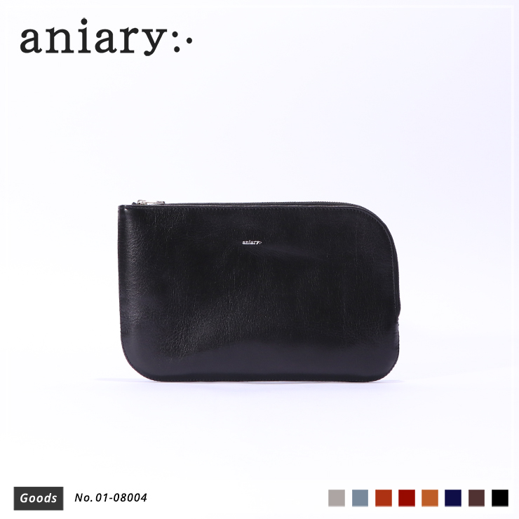 【aniary|アニアリ】オーガナイザー Antique Leather 01-08004 Black