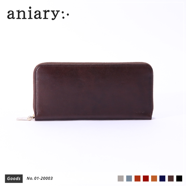 【aniary|アニアリ】ウォレット Antique Leather 01-20003 Dark Brown