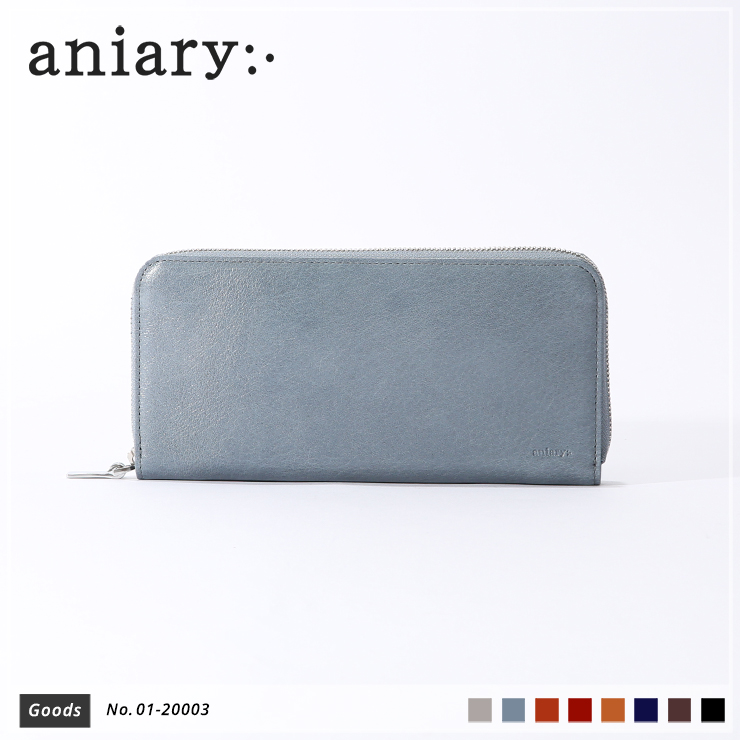 【aniary|アニアリ】ウォレット Antique Leather 01-20003 Pale Blue