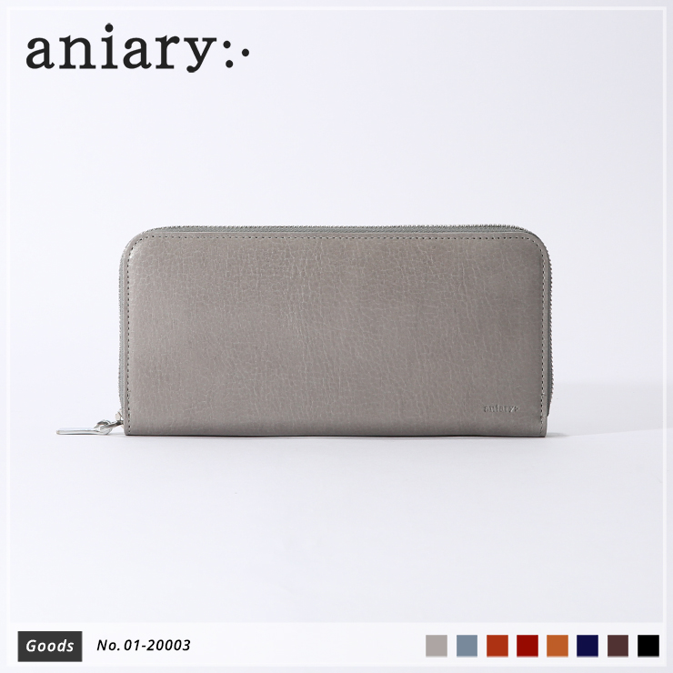 【aniary|アニアリ】ウォレット Antique Leather 01-20003 Light Gray