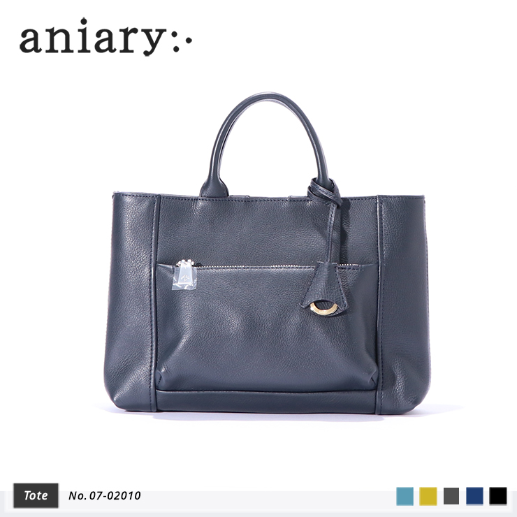 aniary トートバッグ Shrink leather 牛革 Totebag 07-02010-nv