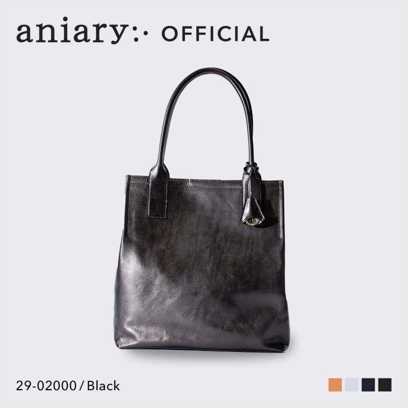 【aniary|アニアリ】トートバッグ Metallic Leather 29-02000 Black