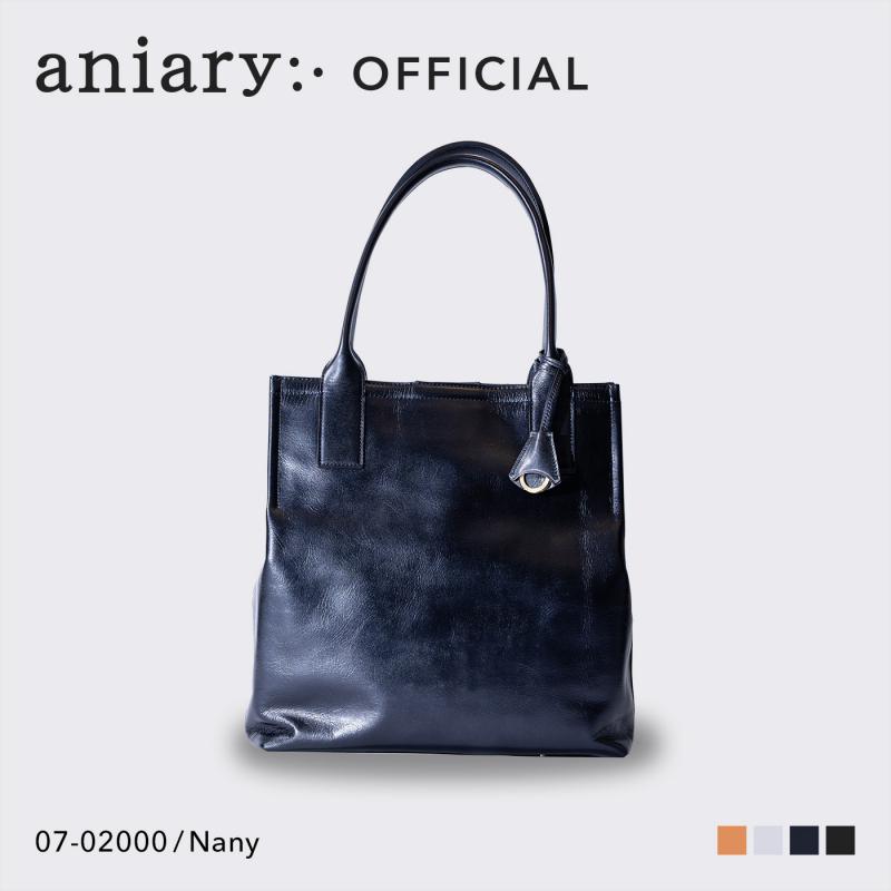 【aniary|アニアリ】トートバッグ Metallic Leather 29-02000 Navy