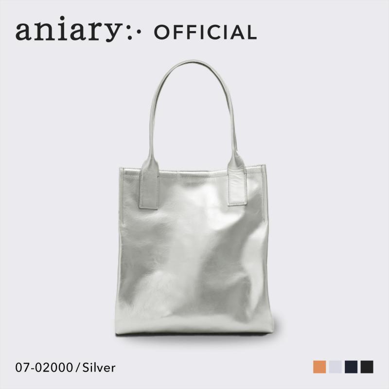 【aniary|アニアリ】トートバッグ Metallic Leather 29-02000 Silver