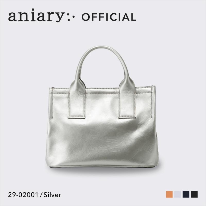 【aniary|アニアリ】トートバッグ Metallic Leather 29-02001 Silver