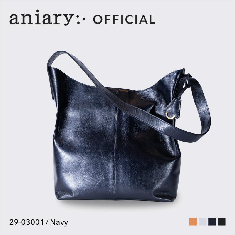 【aniary|アニアリ】ショルダーバッグ Metallic Leather 29-03001 Navy