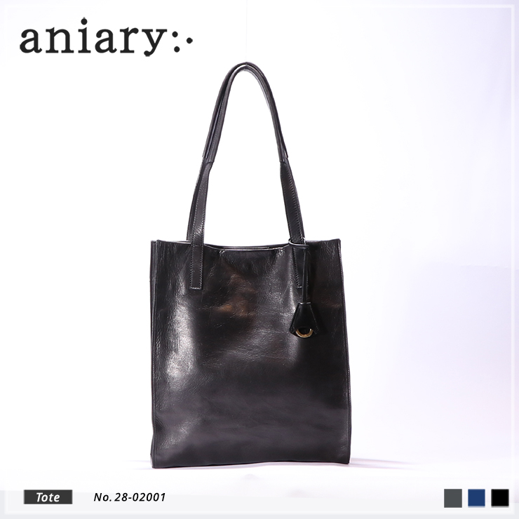 【aniary|アニアリ】トートバッグ Reality Leather 28-02001 Black