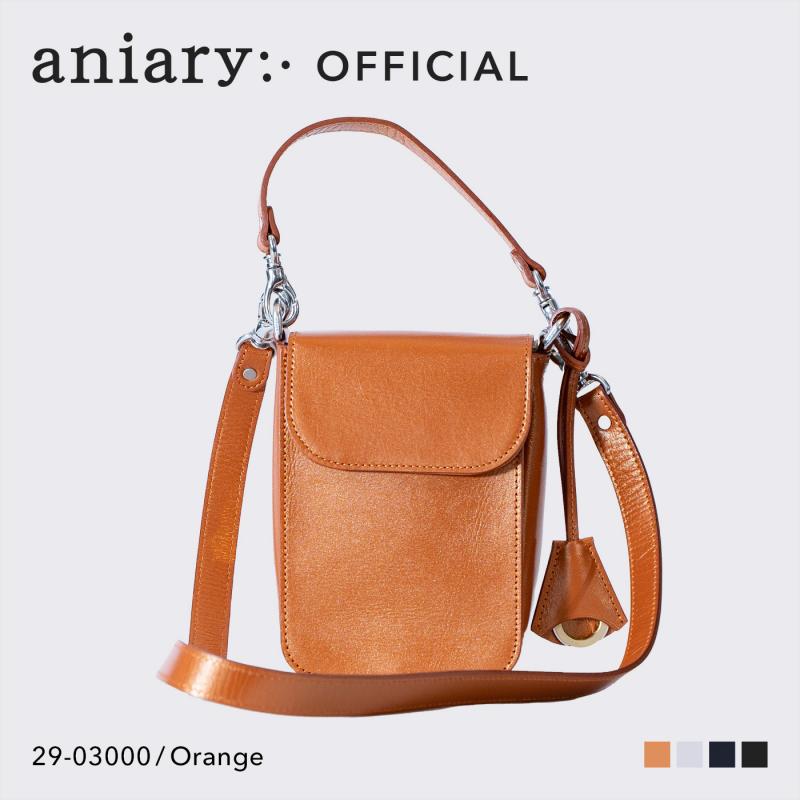 aniary|アニアリ】ショルダーバッグ Metallic Leather 29-03000 Orange 