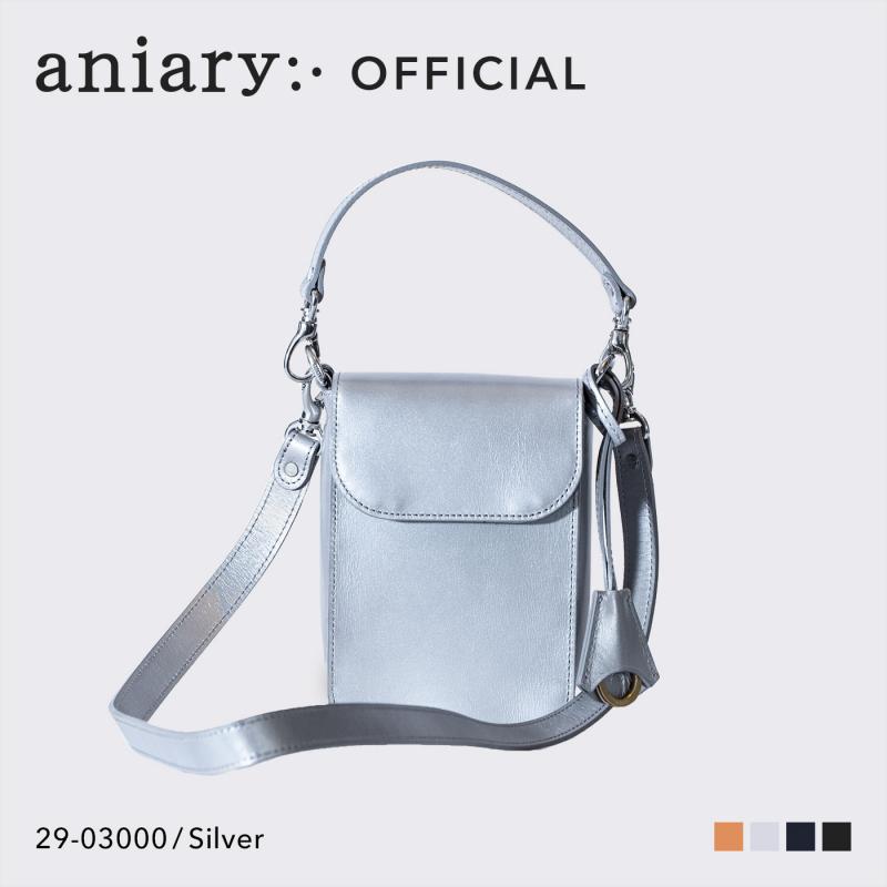 【aniary|アニアリ】ショルダーバッグ Metallic Leather 29-03000 Silver