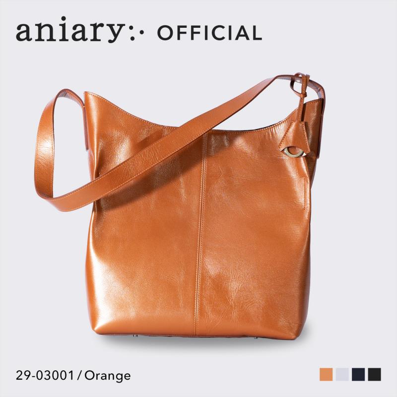 aniary|アニアリ】ショルダーバッグ Metallic Leather 29-03001 Orange 