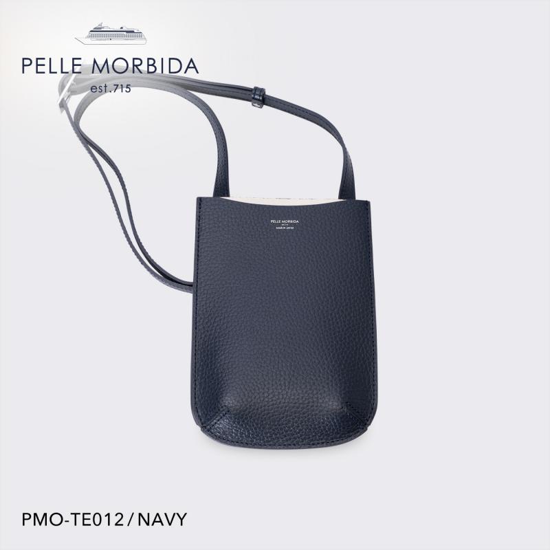 【正規取扱店】【PELLE MORBIDA ペッレモルビダ】テーラマリーナ 牛革 本革 レザー スマホショルダー【プレゼント ギフト】日本製 PMO-TE012_nv