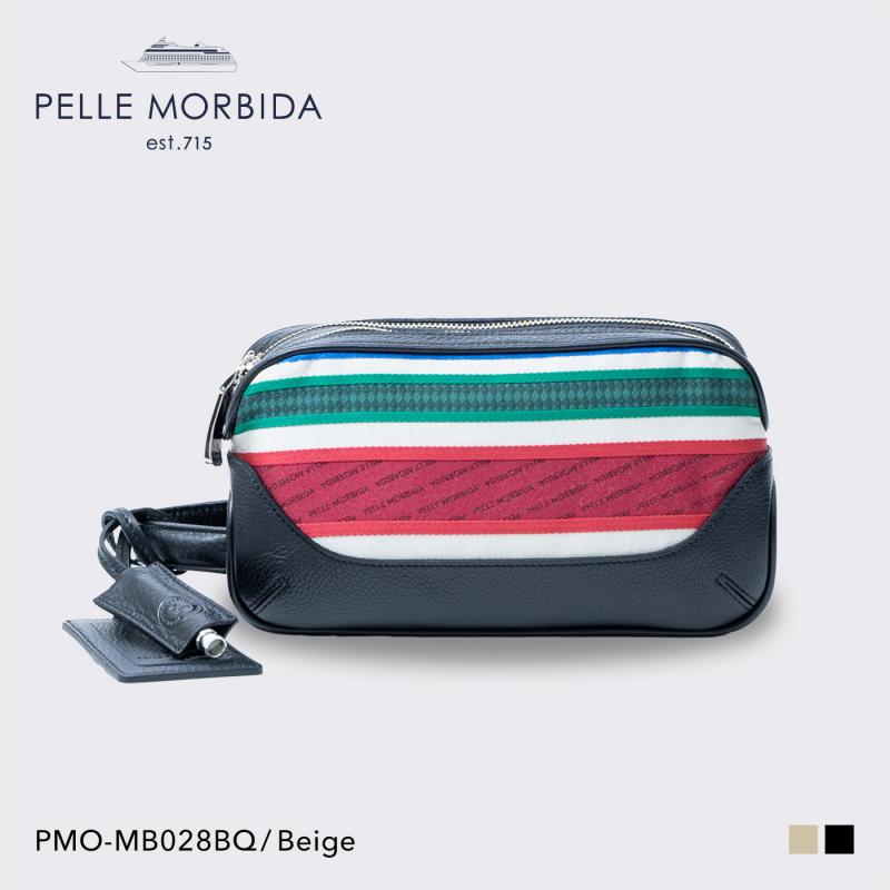 【PELLE MORBIDA|ペッレ モルビダ】クラッチバッグ バスク PMO-MB028BQ Beige