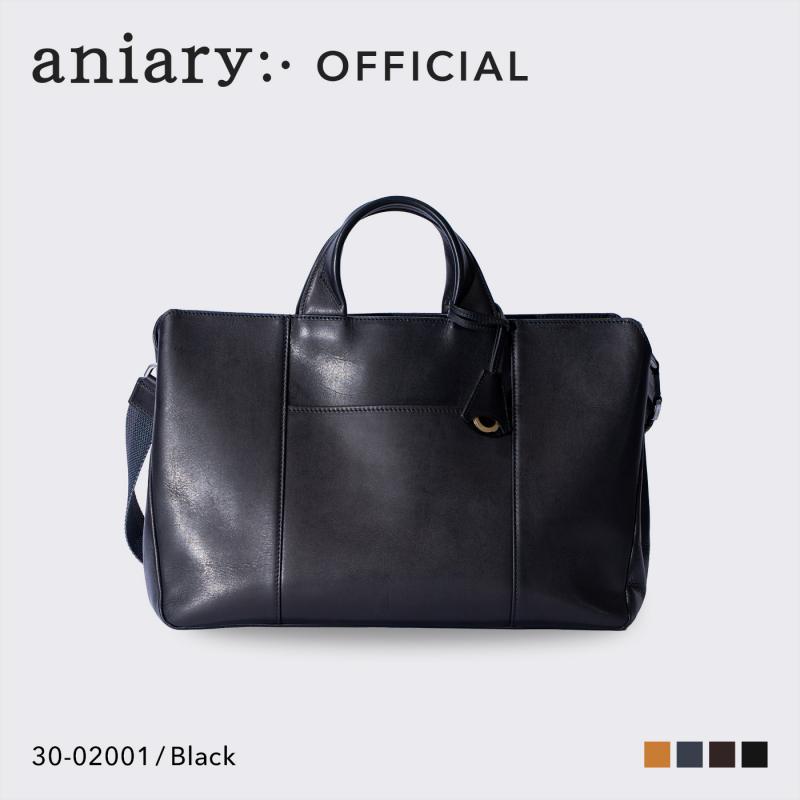 【aniary|アニアリ】トートバッグ Ideal Leather 30-02001 Black