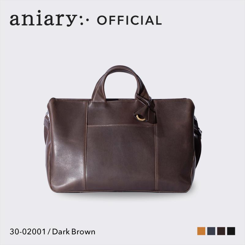 【aniary|アニアリ】トートバッグ Ideal Leather 30-02001 Dark Brown