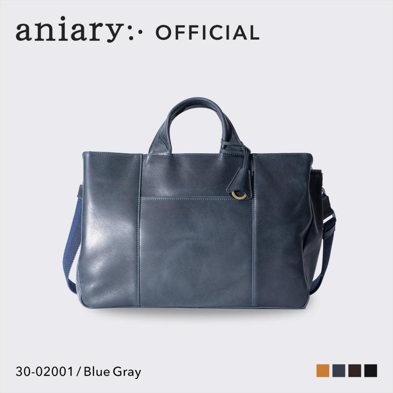 【aniary|アニアリ】トートバッグ Ideal Leather 30-02001 Blue Gray