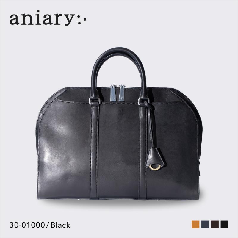 【aniary|アニアリ】ブリーフバッグ Ideal Leather 30-01000 Black
