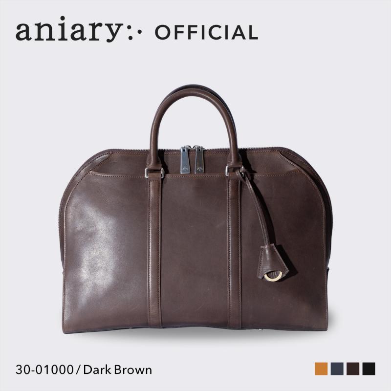 【aniary|アニアリ】ブリーフバッグ Ideal Leather 30-01000 Dark Brown
