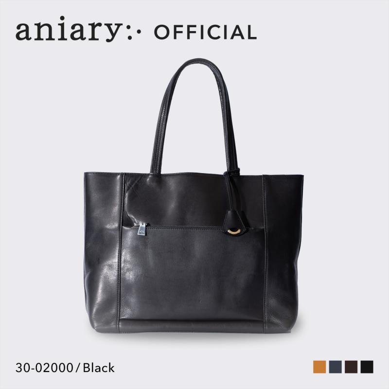 【aniary|アニアリ】トートバッグ Ideal Leather 30-02000 Black