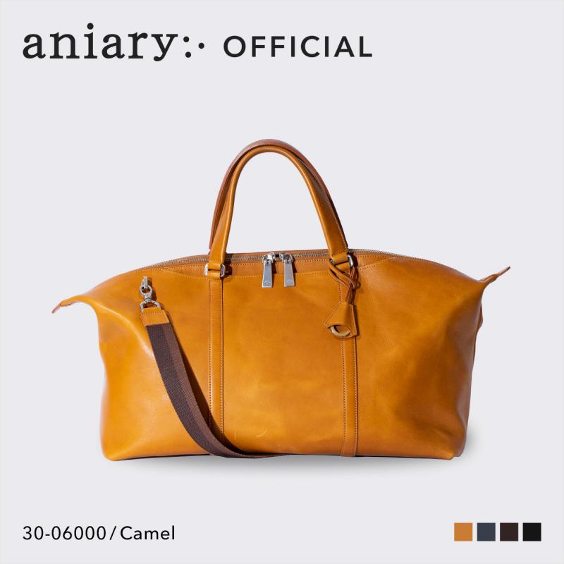 【aniary|アニアリ】ボストンバッグ Ideal Leather 30-06000 Camel