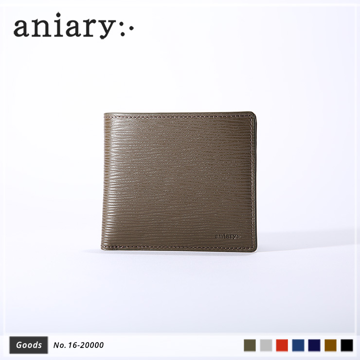 aniary ウォレット Wave Leather 牛革 GOODS 16-20000-olv