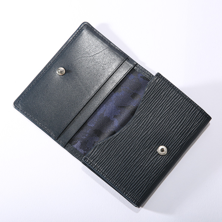 aniary カードケース Wave Leather 牛革 Cardcase 16-20004-dbl