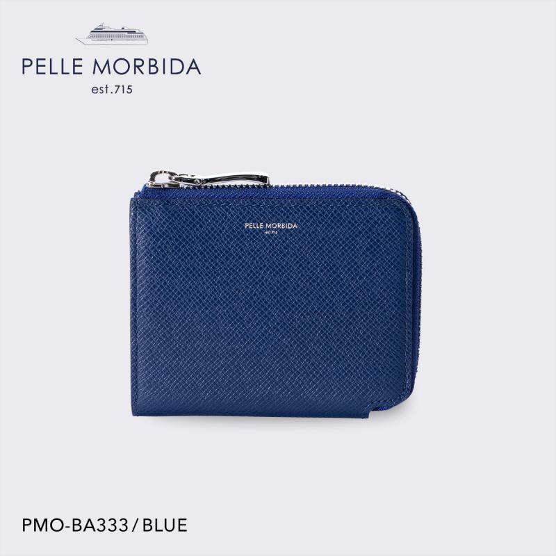 【正規取扱店】【PELLE MORBIDA ペッレモルビダ】バルカ 牛革 本革 レザー ウォレット メンズ【プレゼント ギフト】日本製 PMO-BA333_bl