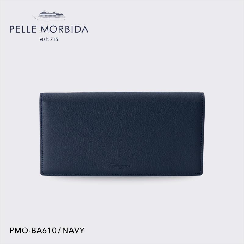 【正規取扱店】【aniary アニアリ】【PELLE MORBIDA ペッレモルビダ】バルカ 牛革 本革 レザー ウォレット メンズ【プレゼント ギフト】日本製 PMO-BA610_nv