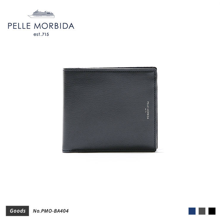 【PELLE MORBIDA|ペッレ モルビダ】ウォレット Barca PMO-BA404 Navy