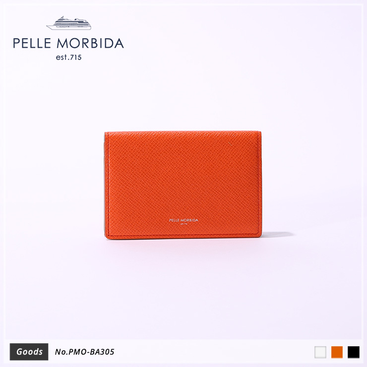【PELLE MORBIDA|ペッレモルビダ】カードケース Barca PMO-BA305 Orange