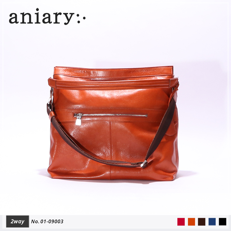 【aniary|アニアリ】2Wayショルダーバッグ Antique Leather 01-09003 Dark Orange