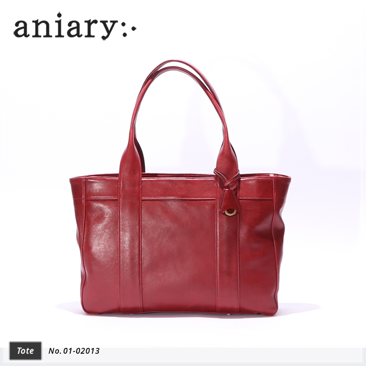 【aniary|アニアリ】トートバッグ Antique Leather 01-02013Cardinal Red