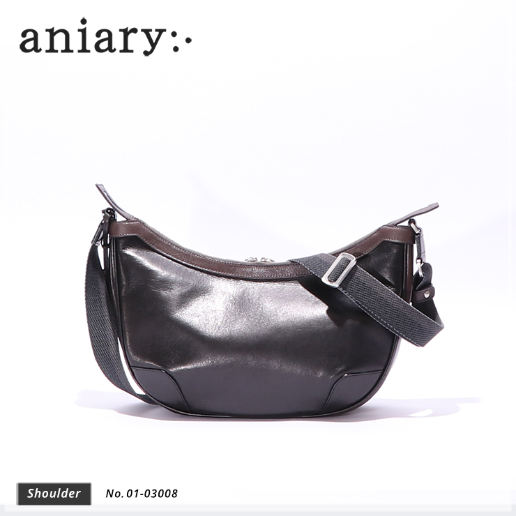 【aniary|アニアリ】ショルダーバッグ Antique Leather 01-03008 BlackGray