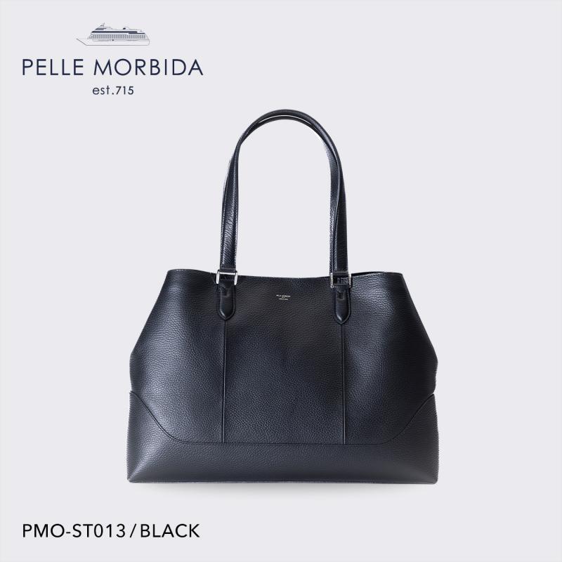 【正規取扱店】【PELLE MORBIDA ペッレモルビダ】コローレ 牛革 本革 レザー トート メンズ 【プレゼント ギフト】日本製 PMO-ST013 ブラック