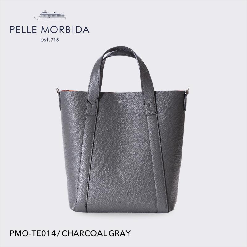【正規取扱店】PELLE MORBIDA ペッレモルビダ】テーラマリーナ レザー ショルダーバッグ メンズ 【プレゼント ギフト】日本製 PMO-TE014 チャコールグレー
