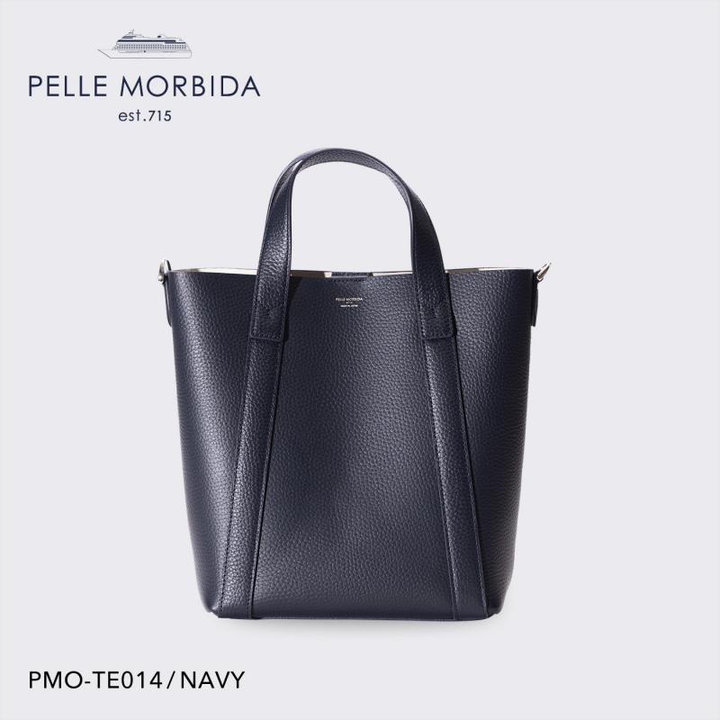 【正規取扱店】PELLE MORBIDA ペッレモルビダ】テーラマリーナ レザー ショルダーバッグ メンズ 【プレゼント ギフト】日本製 PMO-TE014 ネイビー