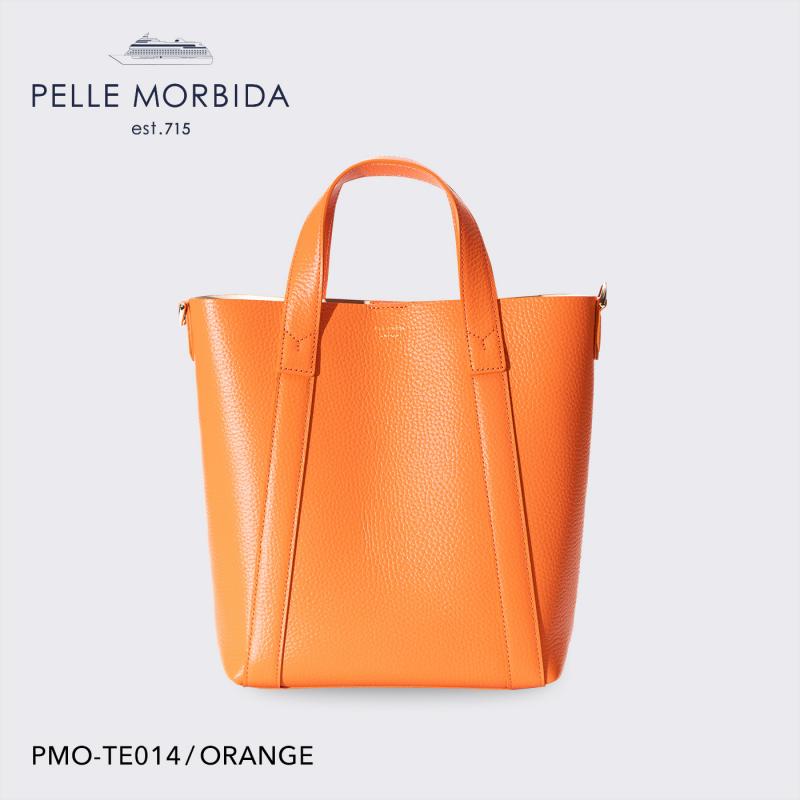 【正規取扱店】PELLE MORBIDA ペッレモルビダ】テーラマリーナ レザー ショルダーバッグ メンズ 【プレゼント ギフト】日本製 PMO-TE014 オレンジ